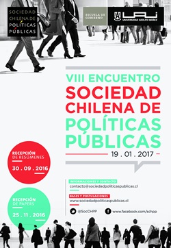 afiche 8vo Encuentro Sociedad Chilena Politicas Publicas
