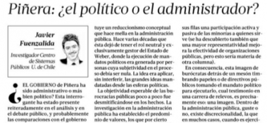columna Javier Fuenzalida - La Tercera