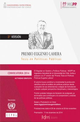 afiche premio Eugenio Lahera