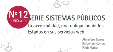 Serie de sistemas publicos. La accesibilidad una obligacion de los estados en sus servicios publicos