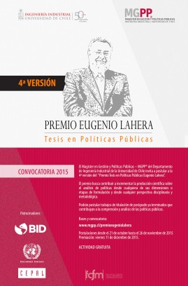 Afiche 2015 Premio Eugenio Lahera con Logo DII 50 años